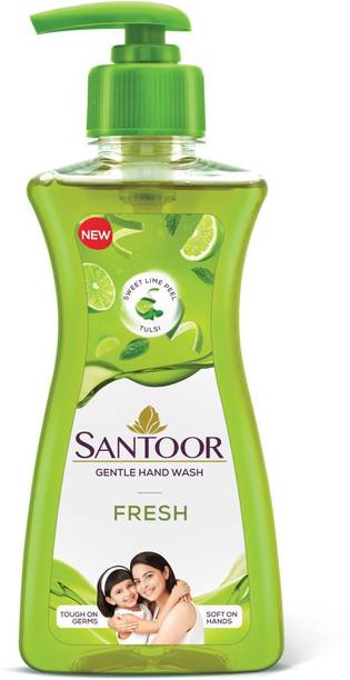 Santoor Gentle Hand Wash Fresh Pack Of 1 Hand Sanitizer Bottle
