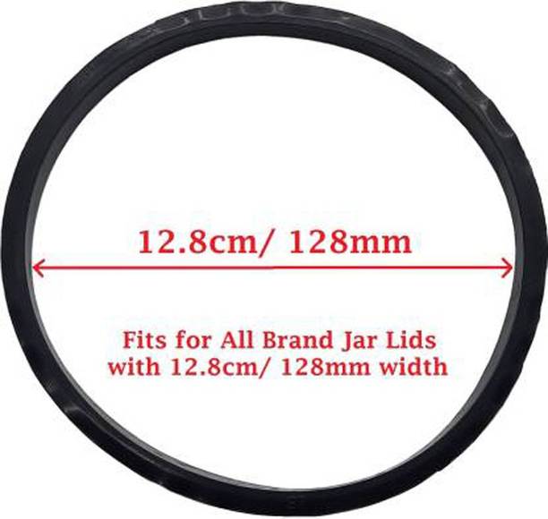 QEMIQ ™ -Lid Gasket (12.8cm) fits-PREETHI,PHILIPS ETC..2 UNIT'S Mixer Jar Gasket