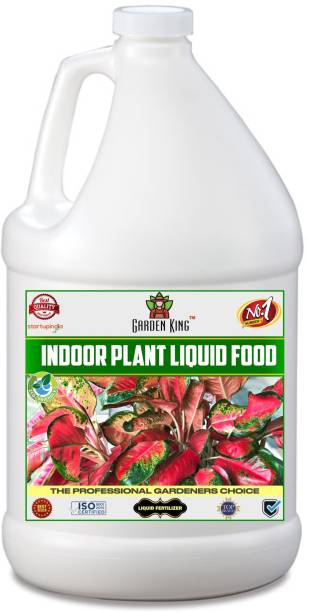 Garden King Indoor Plant Food Liquid Fertilizer, Premium Essential Liquid Fertilizer for the Best Growth of Indoor Plants with Growth Nutrients and Charged Micro-Organism Pesticide