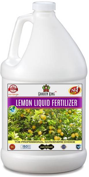 Garden King Lemon Liquid Fertilizer, Premium Essential Liquid Fertilizer for the Best Growth of All Types of Citrus Plants with Fruiting Nutrients and Charged Micro-Organism Fertilizer
