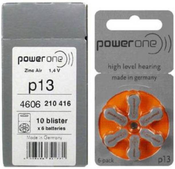 Power one P13 Hearing Aid Battery 1.45V 6X1 Strip 6 Batteries Stethoscope Case