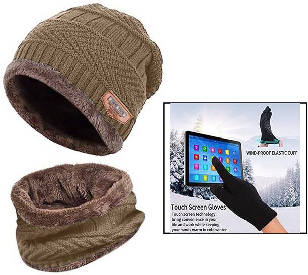 HUSB Solid Beanie Cap