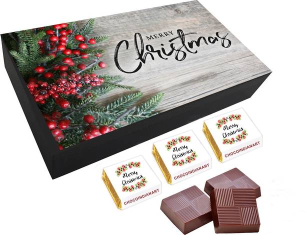 CHOCOINDIANART Super Merry Christmas, 06pcs Delicious Chocolate Gift, Truffles
