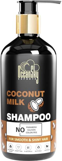 Oceansky Exports Coconut Milk shampoo for Smooth & Shiny hair, Paraben free, sulphate free, for men and women (300 ml)