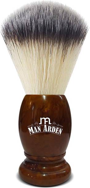 Man Arden Vintage Finish Brown  With Extra Soft Bristles + Refreshing Neem Shaving Cream Shaving Brush