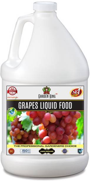 Garden King Grapes Food Liquid Fertilizer, Premium Essential Liquid Fertilizer for the Best Growth of Grapes Plants with Fruiting Nutrients and Charged Micro-organism Fertilizer