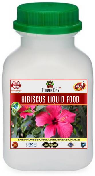 Garden King Hibiscus Food Liquid Fertilizer, Premium Essential Liquid Fertilizer for the Best Growth of Hibiscus Plants with Flowering Nutrients and Charged Micro-organism Fertilizer