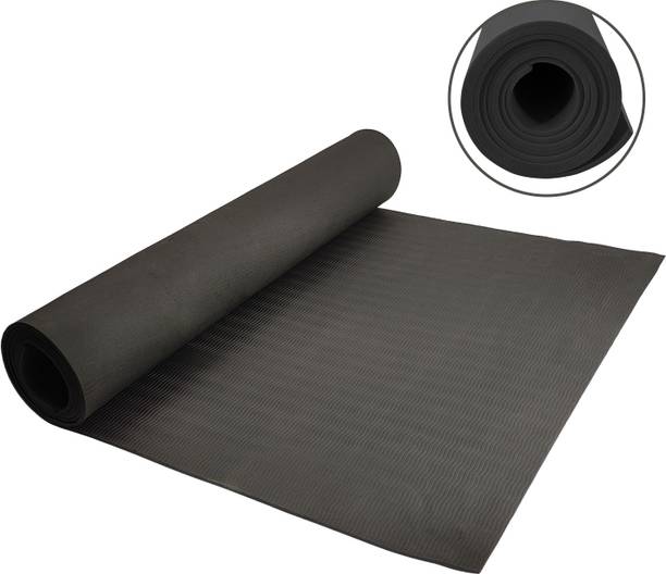 DecorSecrets Anti-Skid Yoga Mat for Men & Women, Exercise for Gym/Home Workout Fitness Black 4 mm Exercise & Gym Mat