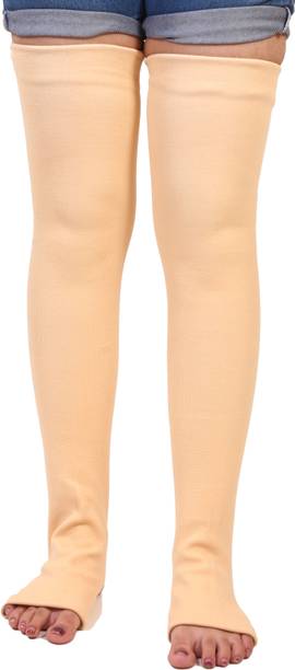 ORANCLE CARE Unisex Varicose Vein Stockings/ Compression Stockings (BEIGE) Knee Support