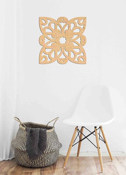 Haoser Pine MDF-3mm Wooden Panel for Room Divider/Partition, Wall Decor Pack of 1 Geometric Laser Cut Carved Panel