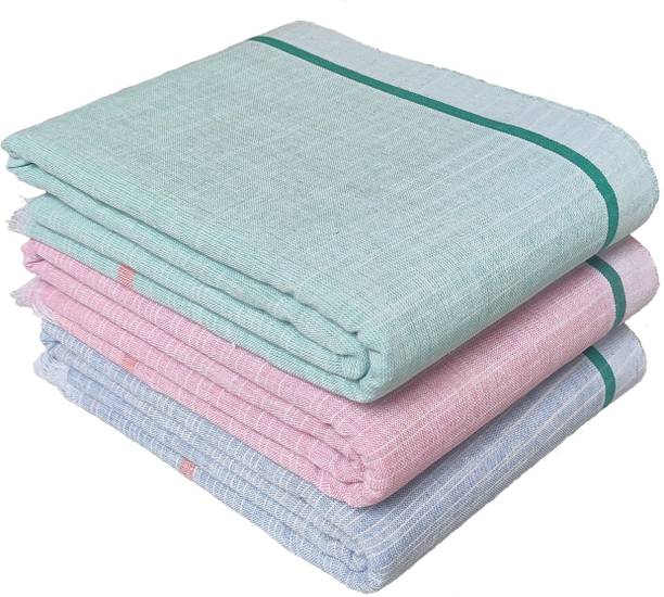 Mk weaves Cotton 300 GSM Bath, Hand, Hair, Face Gamcha Set