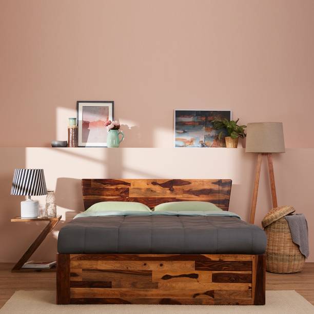 Wakefit Auriga Solid Wood Queen Box Bed