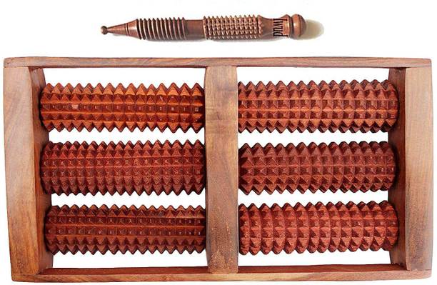 DECORICA ENTERPRISES DE 112 Wooden Accupressure With Sheesham Jimmi Stick for Hand and Fingers Massager