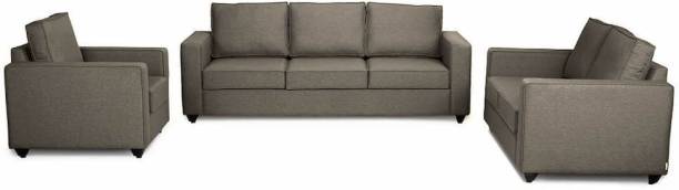 Wakefit Fabric 3 + 2 + 1 Omega Grey Sofa Set