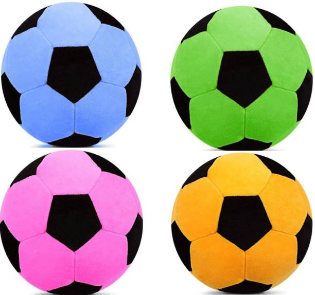 tgr cute stuffed soft 4 football combo for kids / amazing gifts for birthday  - 24 cm