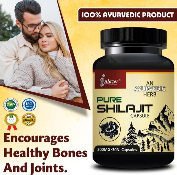 inlazer Pure Shilajit Tablet , Pure Shilajit Capsules - For Long Timing Stamina