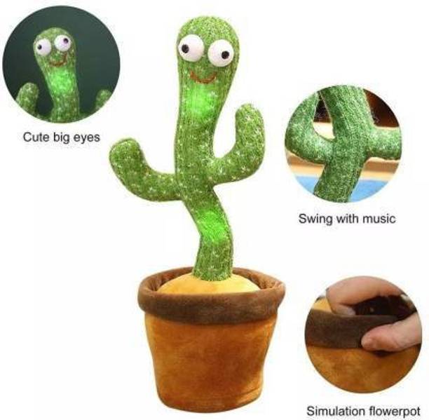 Toyvala Dancing Cactus Plush Toys Sing,Dance and Record Electronic Toy-1050
