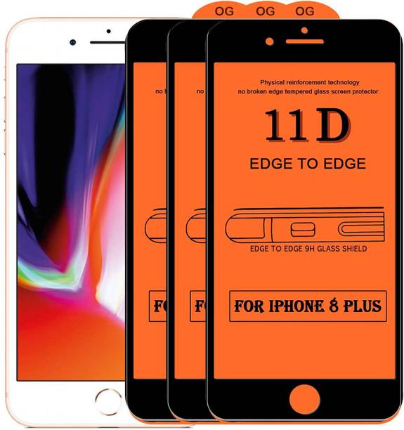 Casesily Edge To Edge Tempered Glass for Apple iPhone 8 Plus