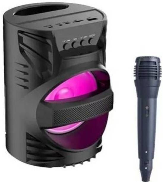 ROAR NEK_627E_LZ 4104||WS-04|| Karaoke Speaker With Mic Super Bass Bluetooth Wireless Portable compatiable With all smart phones || Karaoke Bluetooth speaker with SD card and USB slot Wireless Bluetooth Multimedia Speaker || Wireless Speaker Ultra Loud Stereo sound || Bluetooth Speaker for Desktop PC|| Bluetooth Speaker Home Audio|| Perfect for home DJ audio player and DJ for outdoor activities || FM , Aux, TF, Speaker Phone / Wireless Speaker Compatible with all your devices. 15 W Bluetooth Tower Speaker
