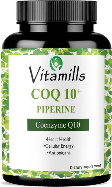 Vitamills 120mg Coenzyme Q10 Capsules with Piperine