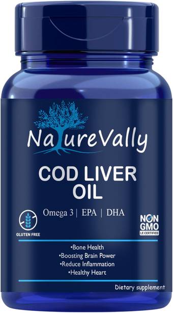 NatureVally Nutrition Pro Cod Liver Oil Capsules, Pro