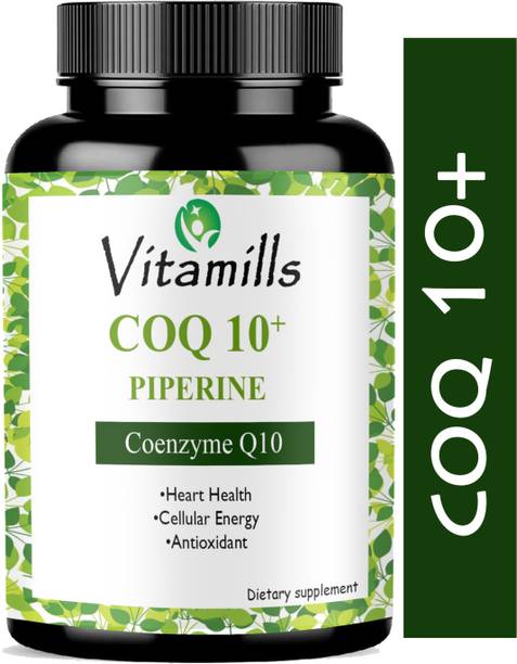 Vitamills 120mg Coenzyme Q10 Capsules with Piperine(Pro)