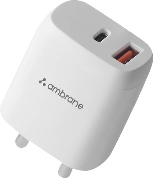 Ambrane 20 W 3 A Wall Charger for Mobile