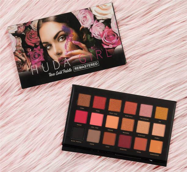 Huda Girl Rose Gold Edition Eyeshadow Palettes, 12 Shimmer and Matte Eye Shades 20 g