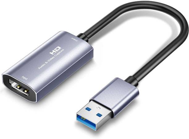 Tobo HDMI Cable 0.05 m 4K HDMI Video Game Capture Card, HDMI to USB 3.0 1080P Game Capture Card, Audio Video Capture Recorder Device for Gaming Teaching Conference Broadcasting (USB3.0-HD4K)