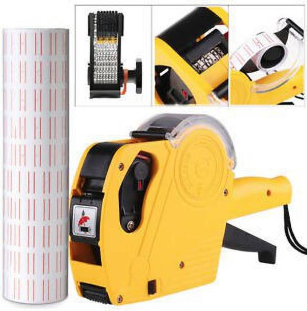 jyy MX-5500 Price Labeler Printing Rate Printer (MRP Rate Gun) Label Gun 8 Digits with 1 ink rolls and 10 Price Label Rolls Label Stamping Machine