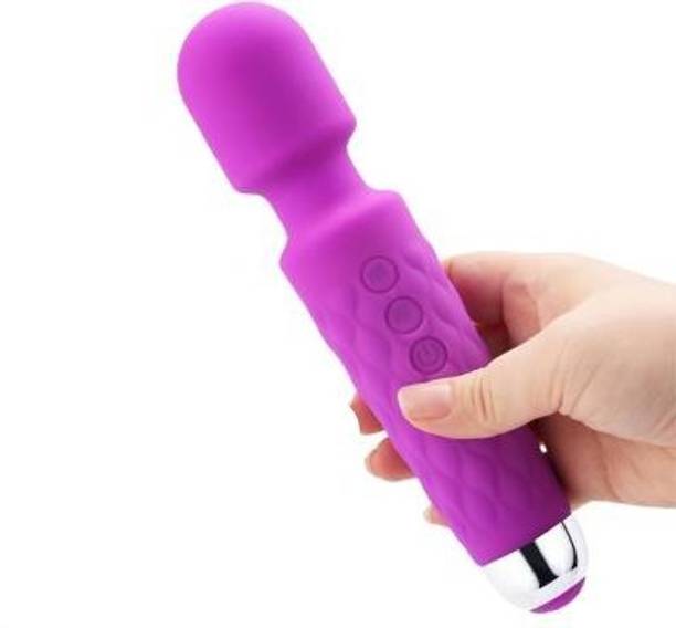 R A Products BLACKS Personal Body Massager for Women & Men (Vibrator) | Electric & Wateroof Wand Massage Machine for Female | 2+ Hrs Battery USB Massager