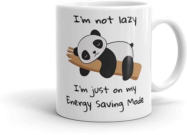 balkrishnaz lazy panda mug for gift Ceramic Coffee Mug