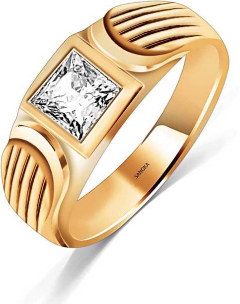 Alloy Swarovski Crystal Gold Plated Ring