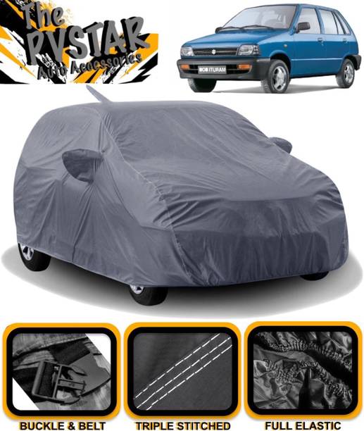 PVSTAR Car Cover For Maruti Suzuki 800 (With Mirror Pockets)