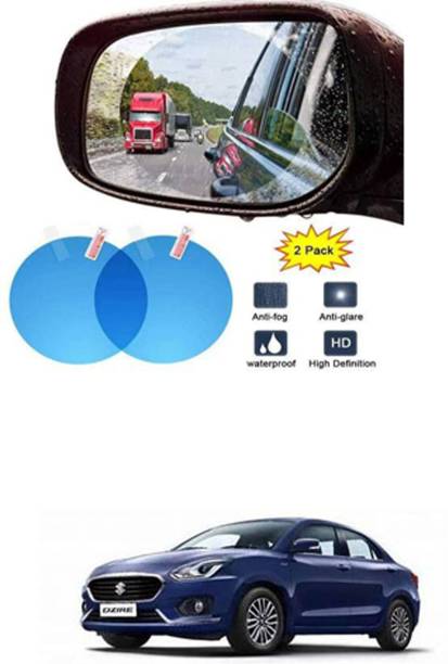Accessorique Smart Slide Car Rear view Mirror Waterproof Membrane Anti-Fog Anti-Glare Film Sticker Rain Shield Accessories 9 cm For:-Maruti Suzuki Swift Dzire Car Mirror Rain Blocker