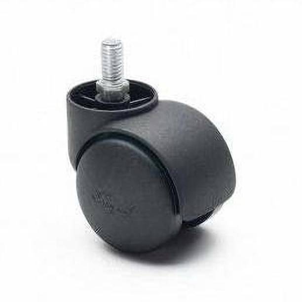 GOYALSON Chair Wheels Set of 5 pc, Heavy Duty fit to Every Chair Base (Black Thread) Fixed Furniture Caster