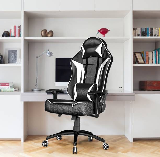 REKART Ergonomic Adjustable Revolving Office, Gaming Chair (M4) Black, White Ergonomic Adjustable Revolving Office, Gaming Chair (M4) Black, White Gaming Chair