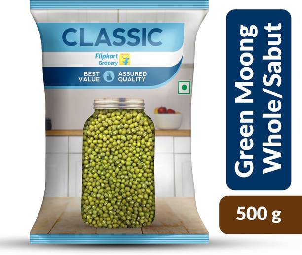 Classic Green Moong Dal (Whole) by Flipkart Grocery