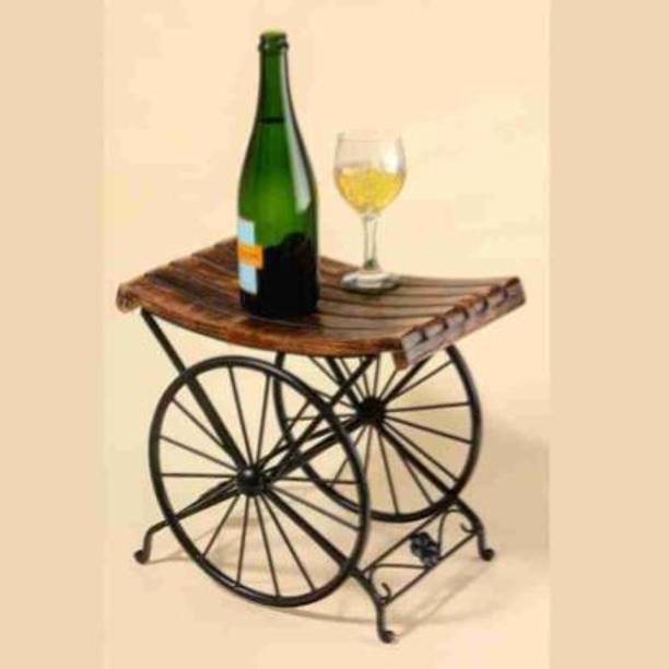 ANB Enterprises Wooden & iron Stool wheel Living & Bedroom Stool