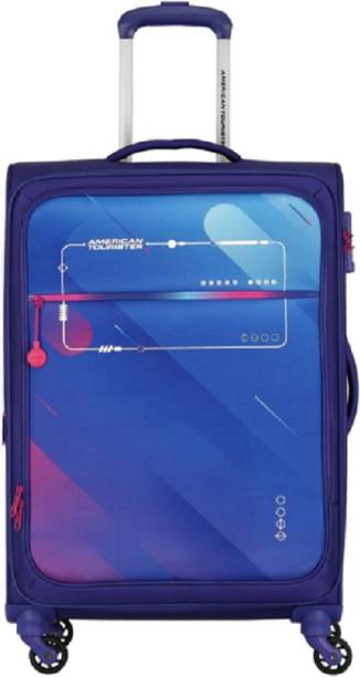 AMERICAN TOURISTER Galaxia Trolley bags SP 59Cm (MD) Ultra Violet 4wheel Expandable  Cabin Suitcase - 22 inch