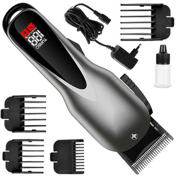 GEMY New rechargeable man Heavy duty cordless hair shaving machine for unisex adults Trimmer 60 min  Runtime 4 Length Settings