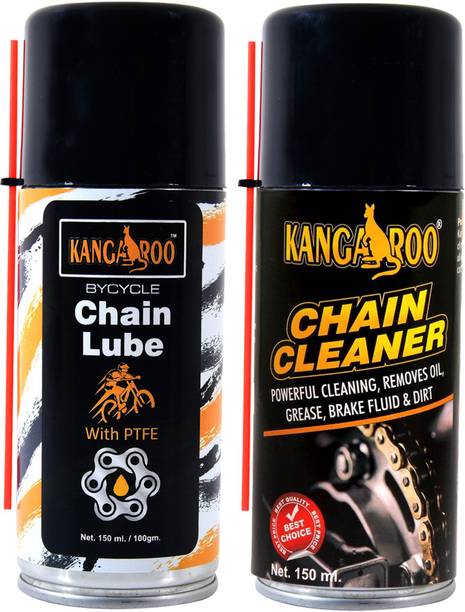 KANGAROO Bicycle Chain Lube and Chain Cleaner Lubricant Spray 150 ML ( Each ) Chain Oil