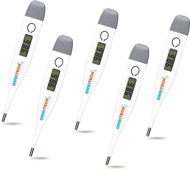 AMBITECH PHX-01 Digital Thermometer with One Touch Operation For Child and Adult Oral or Underarm Use Pack of 5 (Made in India)(1 Year Warranty ) Thermometer