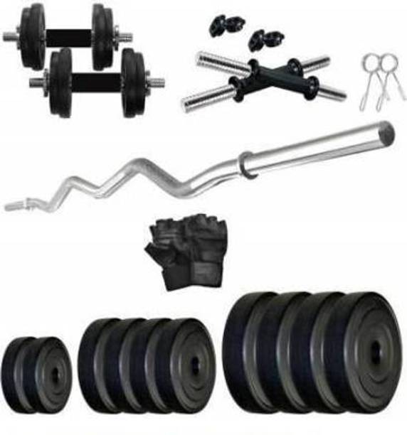COGNANT FITNESS 12kg Adjustable PVC Weight Dumbbell Set Adjustable Dumbbell