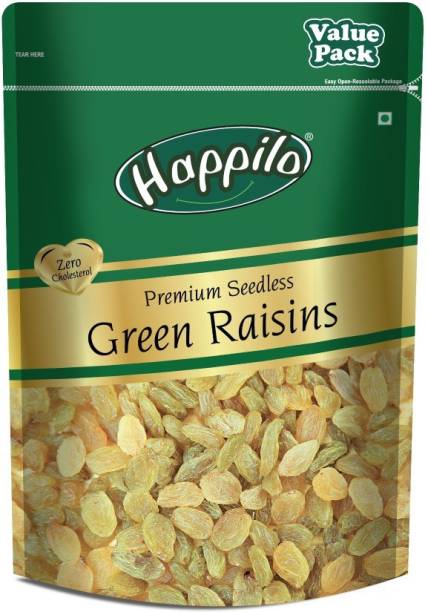 Happilo Premium Seedless Green Raisins Value Pack Raisins