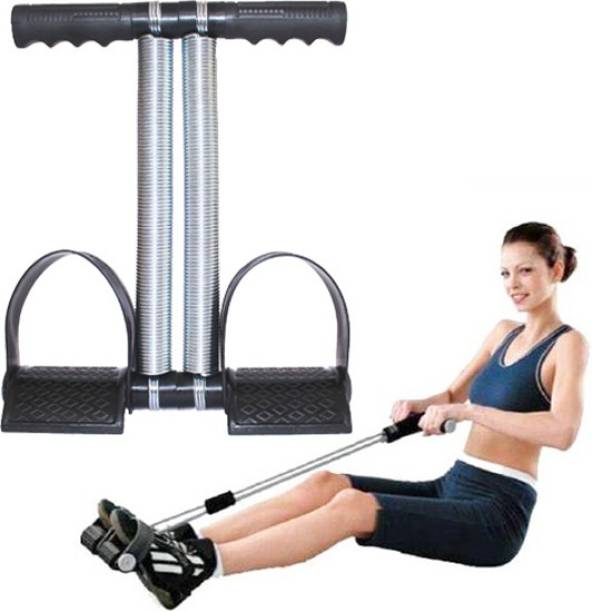 AJRO DEAL Tummy Trimmer Stomach and Weight Loss Equipment -Double Spring (Black) Ab Exerciser