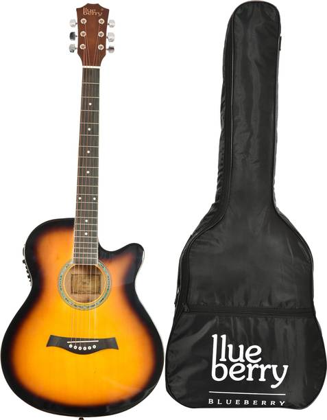 BLUEBERRY B-40EQ-GL Builtin Equalizer Electric Semi-acoustic Guitar Basswood Rosewood Right Hand Orientation