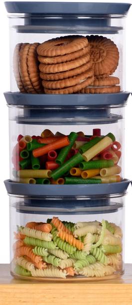 OBISPO New Premium Series Airtight Container 100% Unbreakable Air Tight Modular Kitchen Plastic Storage Containers Jars Canister Box Combo Set  - 500 ml