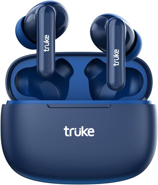 truke Air Buds Lite with Quad Mic ENC, 10mm Driver, Ear Sensor, 48Hours Playtime Bluetooth Headset
