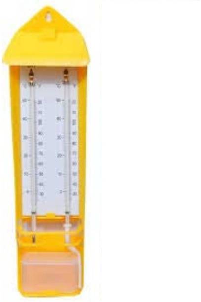 DHRUV-PRO Mason's Type Make Wet and Dry Bulb Hygrometer Thermometer with Fork Kitchen Thermometer